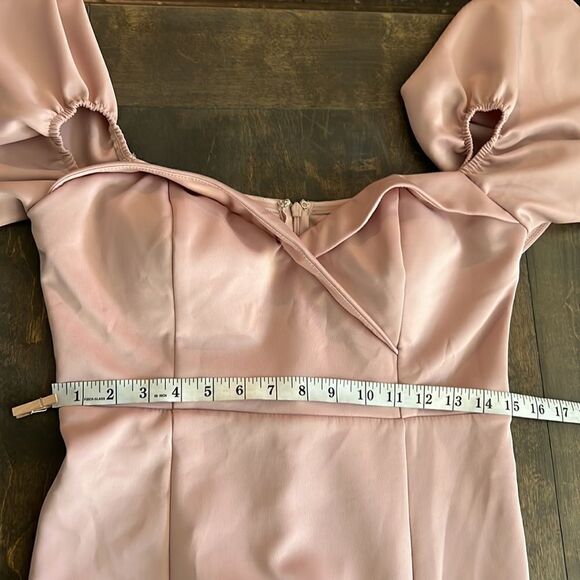 Maniju Blush Off the Shoulder Maxi/Formal Dress Sz- - Picture 11 of 13